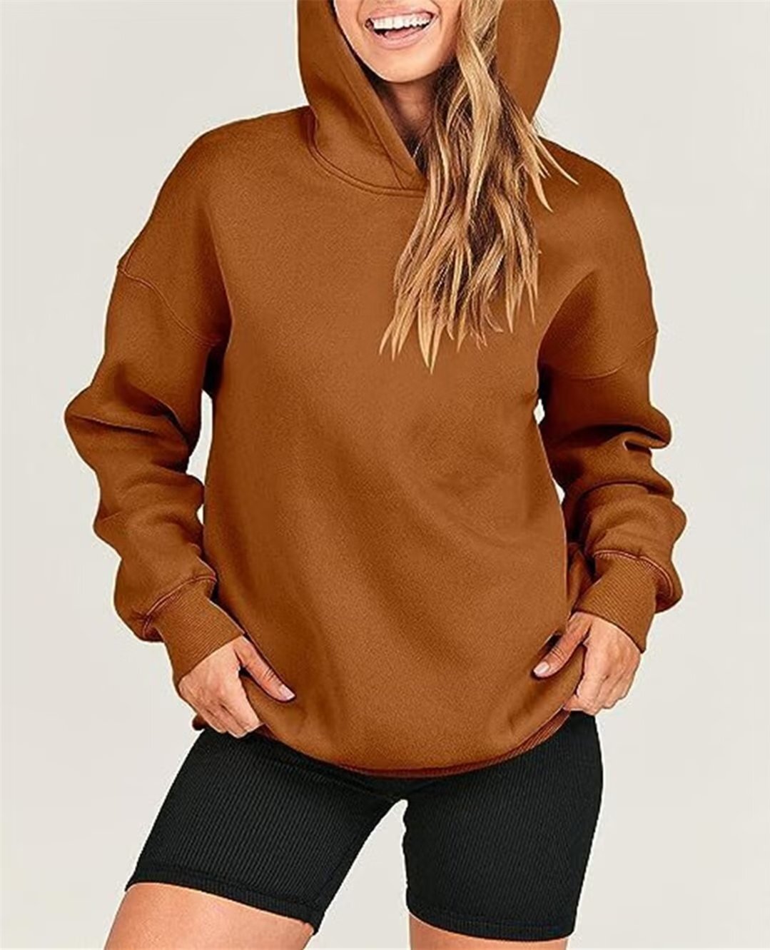 BLENCOT Damen Kapuzenpullover Oversized – Warmes Sweatshirt Für Herbst & Winter