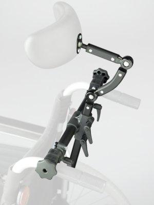 Rolko Kohlgrüber Kopfstützenhalter für Schiebegriff Alu, schwarz>>>>22 mm