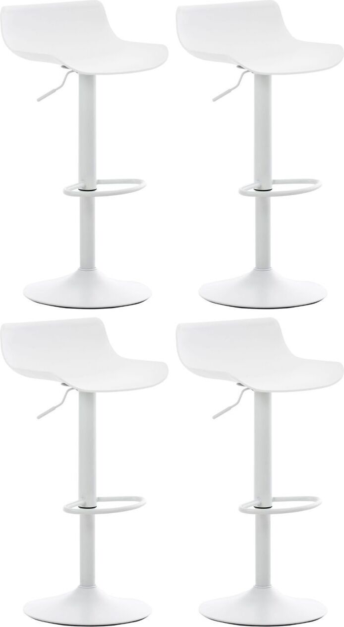 CLP 4er Set Barhocker Aveiro weiß