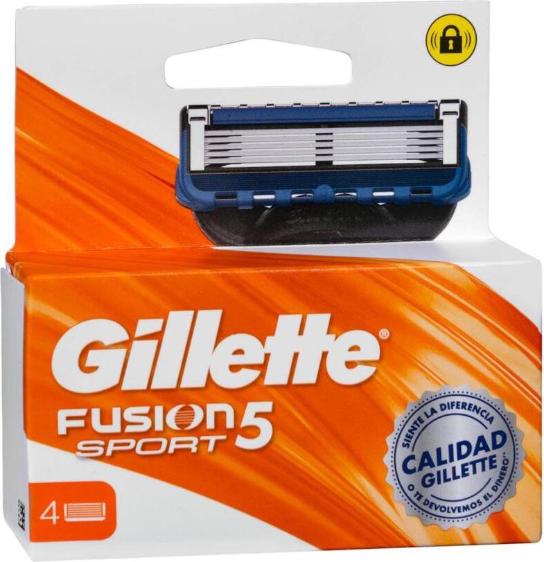 Gillette Fusion 5 Sportklingen, Packung mit 4 Klingen à 5 Klingen, 1 Unn