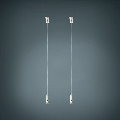 EGLO Seilabhängung zur sicheren Aufhängung von Leuchten, silber, 2x150 cm