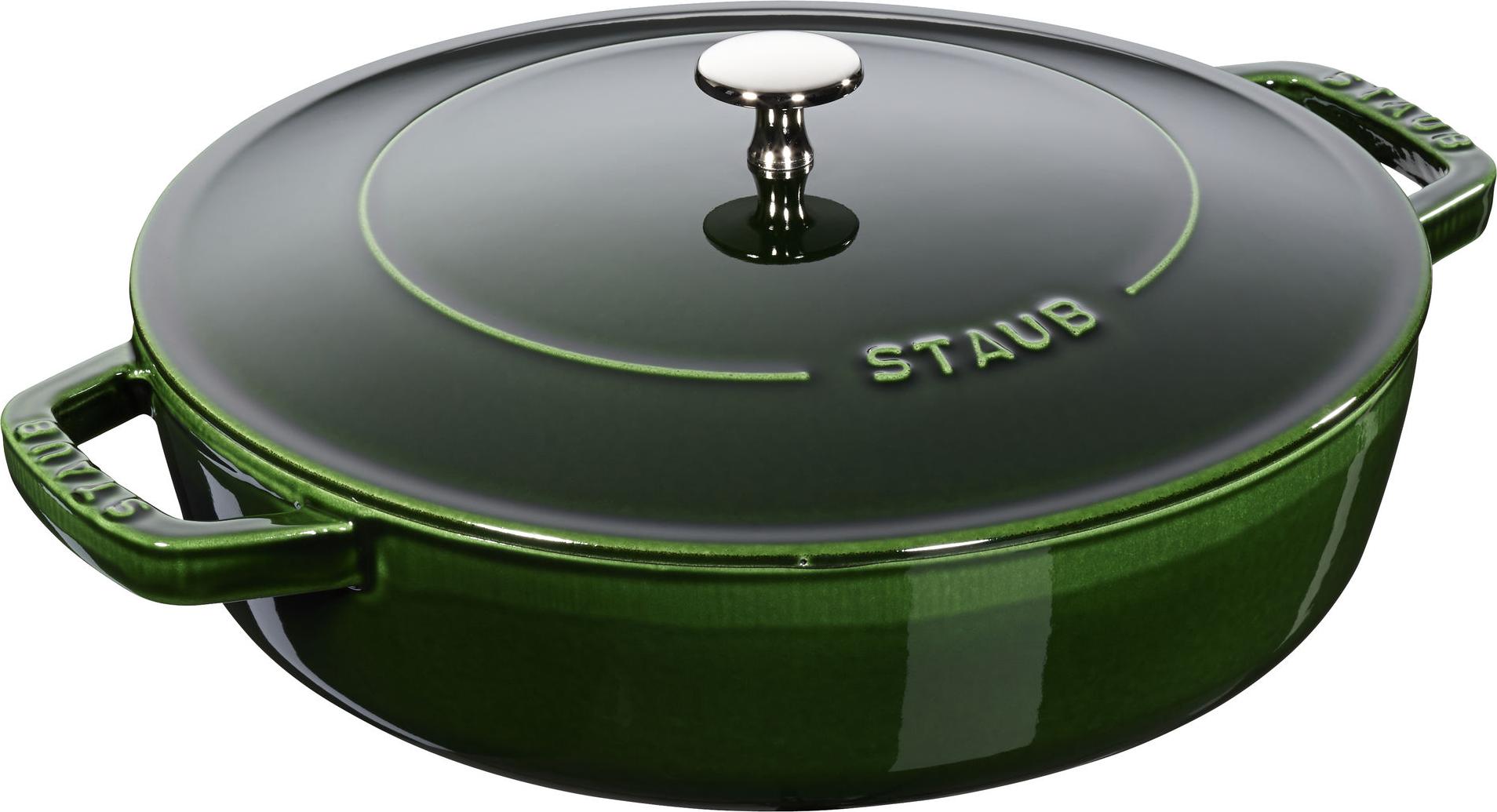 STAUB Padella In Ghisa 28 Cm Con Manico In Legno - Adatta A Induzione - Made In France - Per Rosolare E Stufare - 2