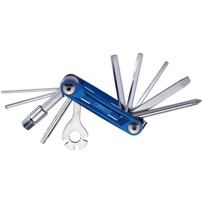 BBB Cycling PrimeFold M, Werkzeug für Fahrräder, Fahrrad-Universalwerkzeug, Aluminium, Blau, Aluminium, T25, 2,2.5,3,4,5,6,8 mm H8228O