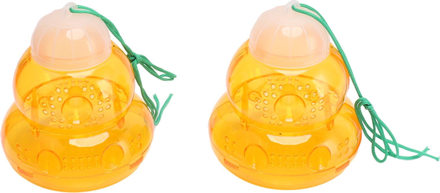 Cocosity 2pcs krbisf?rmige H?ngebiene -Trap -F?nger Outdoor -Wespen Abschreckungskiller Orange