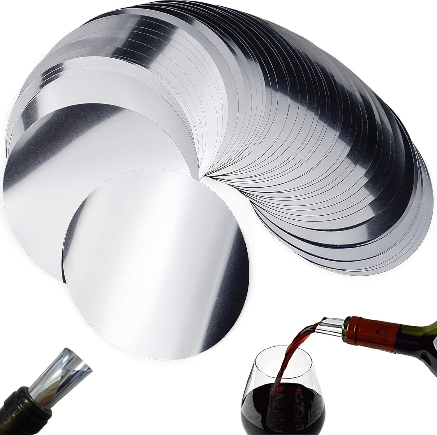 snq Wein Ausgie?er, 50 Stš¹ck Weinausgiesser Pl?ttchen,Flaschenausgie?er,Wiederverwendbare Tropffreie Einschenkhilfe,Einschenkhilfe Pl?ttchen Ausgie?er Drop Stop fš¹r Weinflaschen Party Geburtstag Hochzeit ZJL-READ-03591