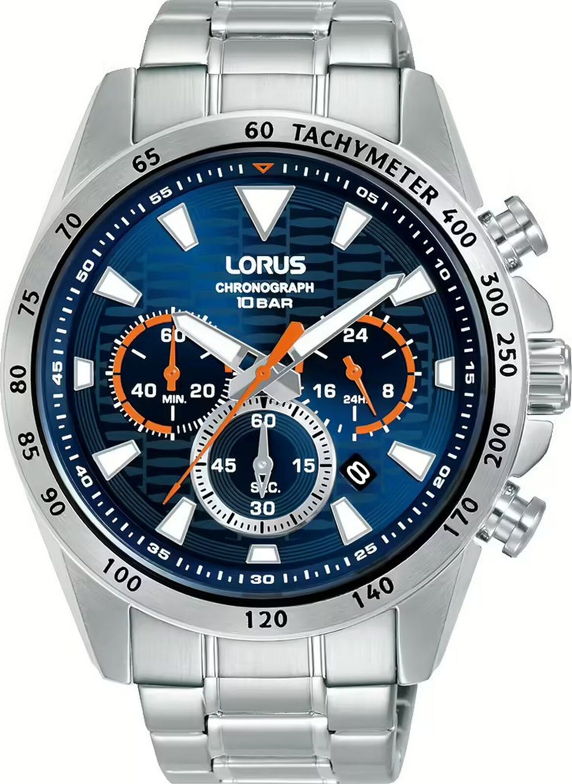 Chronograf Lorus kolekcia postriebrená/oceľ Šport - muž