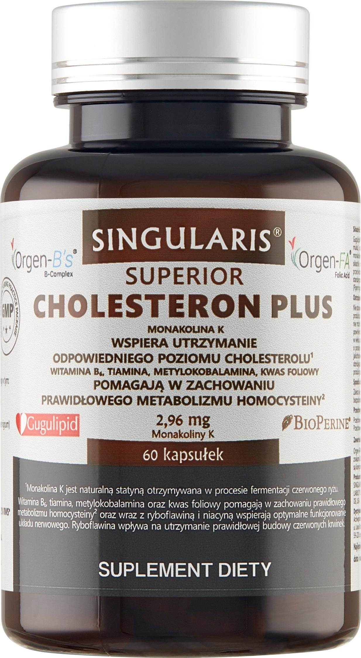 SINGULARIS Cholesterin Plus Superior MONACOLIN K CHOLESTERIN 60 Kapseln