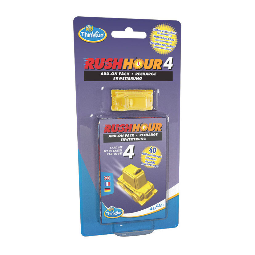ThinkFun 76453 - Spiele-Erweiterung - Rush Hour 4 Add-on pack Erweiterung 40 neue Aufgaben