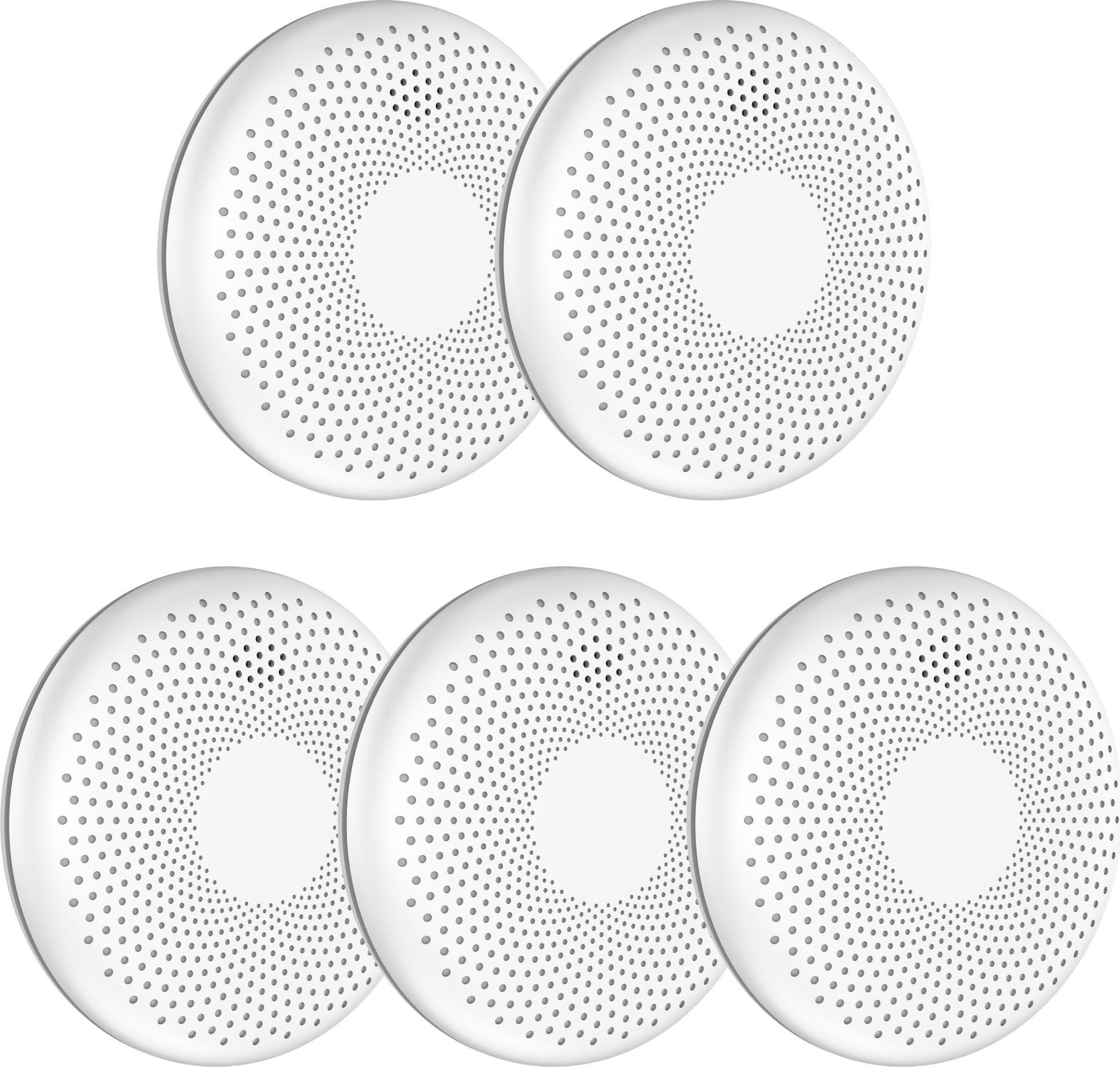 ELRO Set 4 Rilevatori Di Fumo FS151021M Con Adesivo Magnetico, Batteria Integrata 10 Anni, Certificazione VdS E DIN EN14604