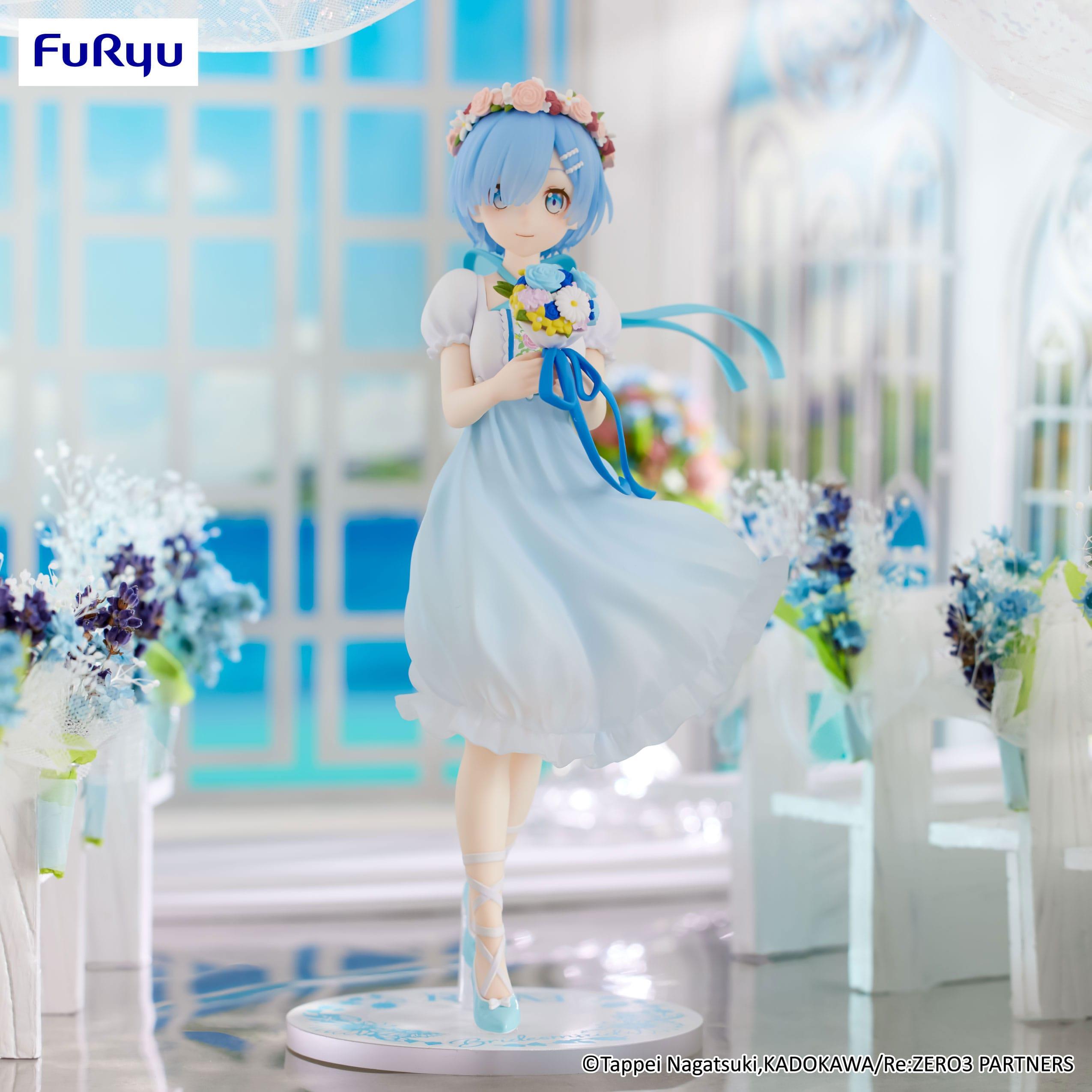 Furyu Re:zero It Starting Life In Another World Rem Brautjungfer Trio-try-pvc-statue 21 Cm Blau Blau One Size FRYU50540