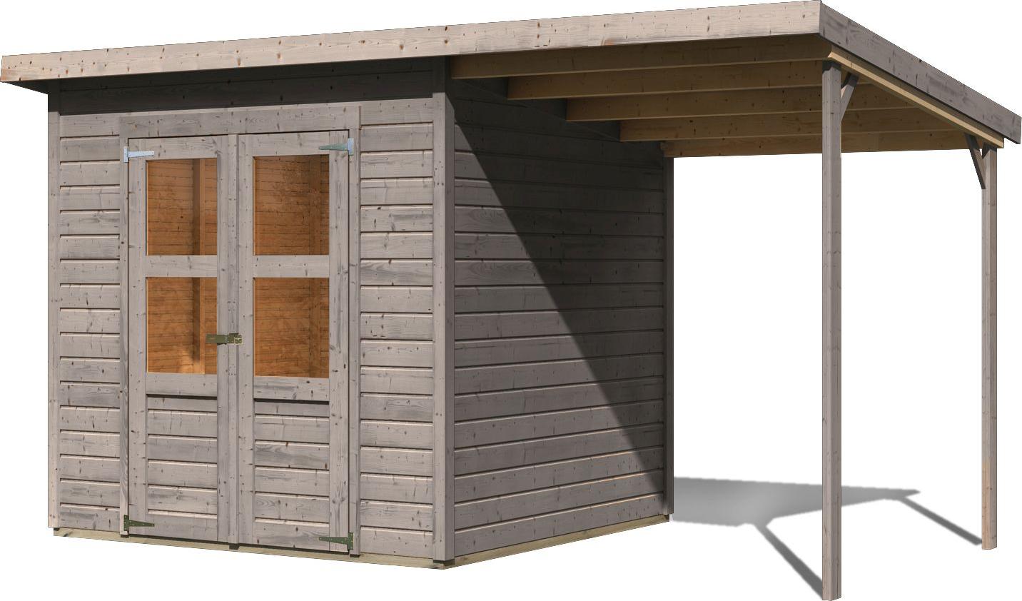 Karibu Holztechnik Karibu Gartenhaus Kano 4 im Set 28902