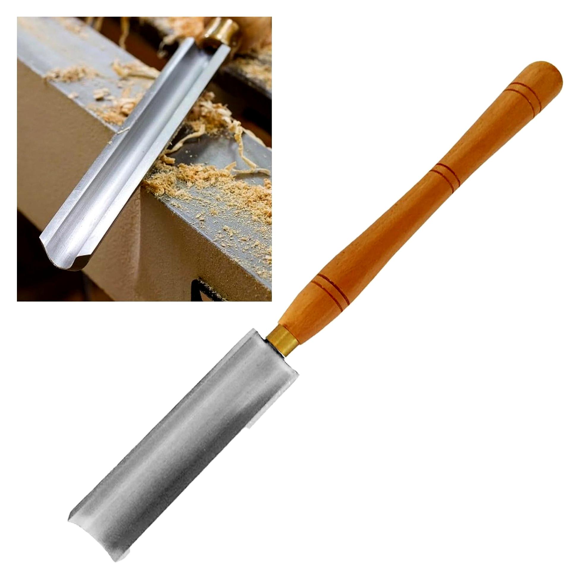 Markenlos Drechseleisen, 470mm Drechselmesser für Holz mit langem Holzgriff