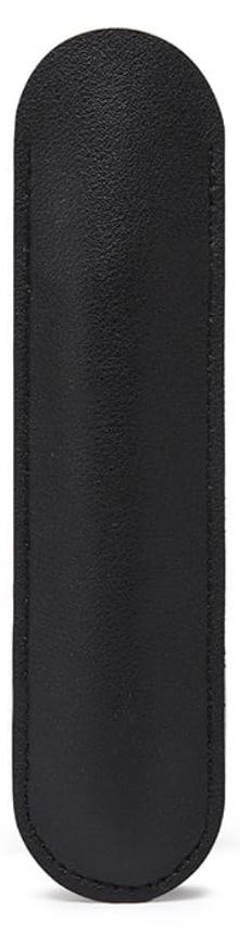 Markenlos 4-teiliges Lederetui-Set, Uni-Etuis, kleine Lederetuis, Federmäppchen, Schuletuis für Füllfederhalter und Eingabestifte, 42 x 160 mm, schwarz