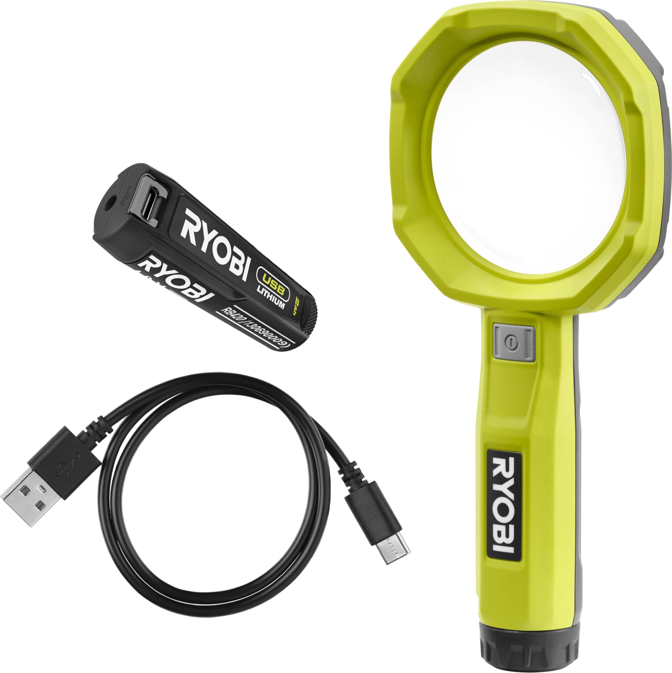 RYOBI 4 V USB-LITHIUM Akku-Lupenleuchte RML4-120G für präzise Detailarbeiten