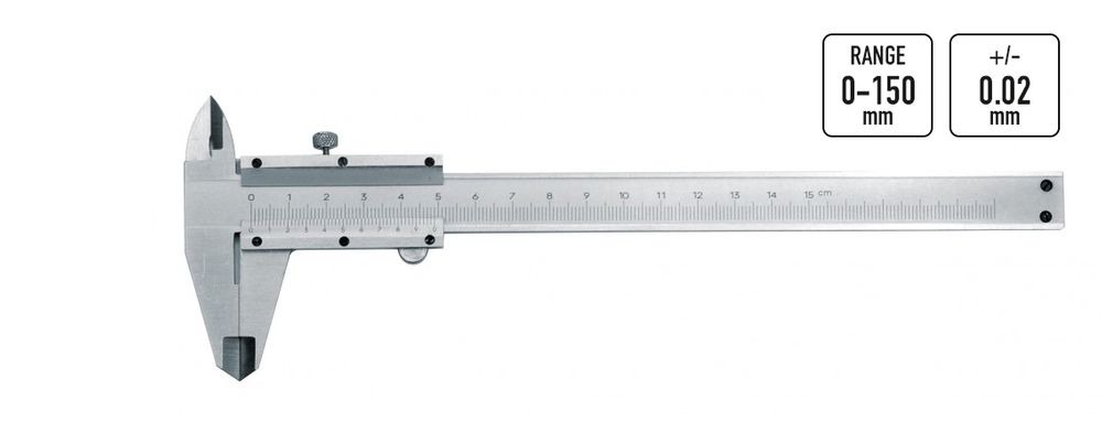 150mm Analog 0,02 mm Präzisions Messschieber Schieblehre Messwerkzeug 