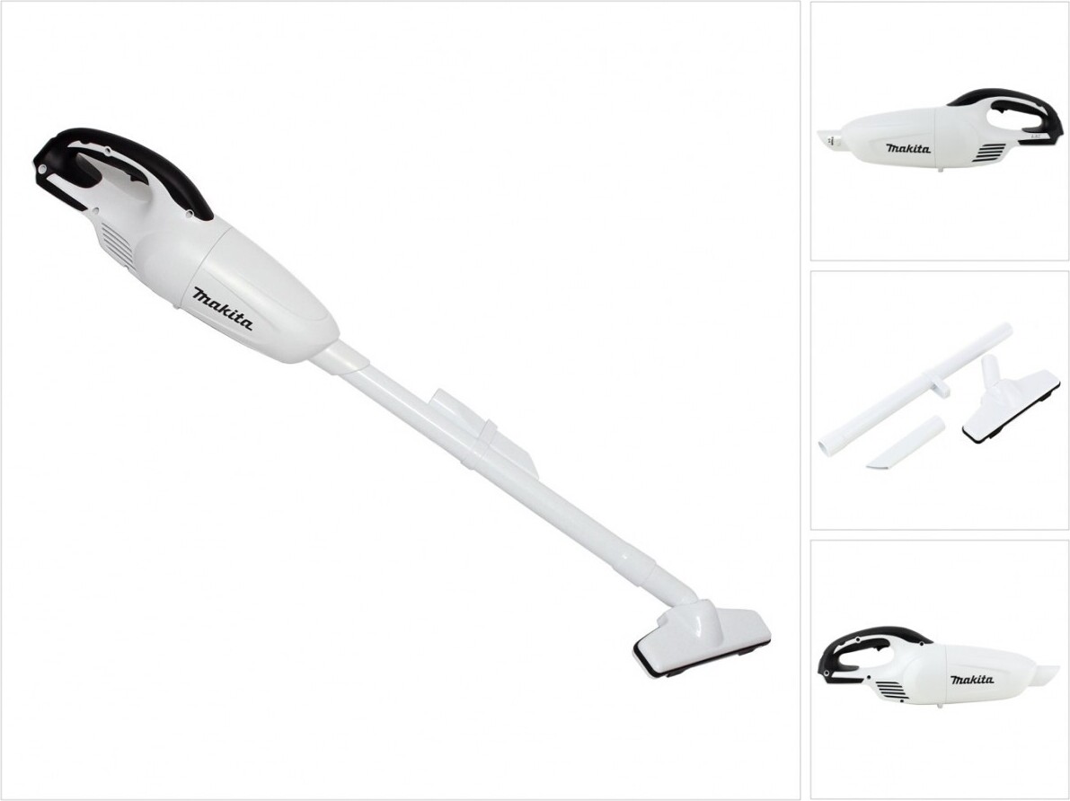 Akumulátorový vysávač Makita DCL 180 ZW 18 V White Solo - bez batérie, bez nabíjačky