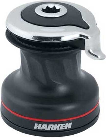 Harken 15sta Aluminium Radial Selbstverriegelnde Winsch Schwarz Schwarz One Size