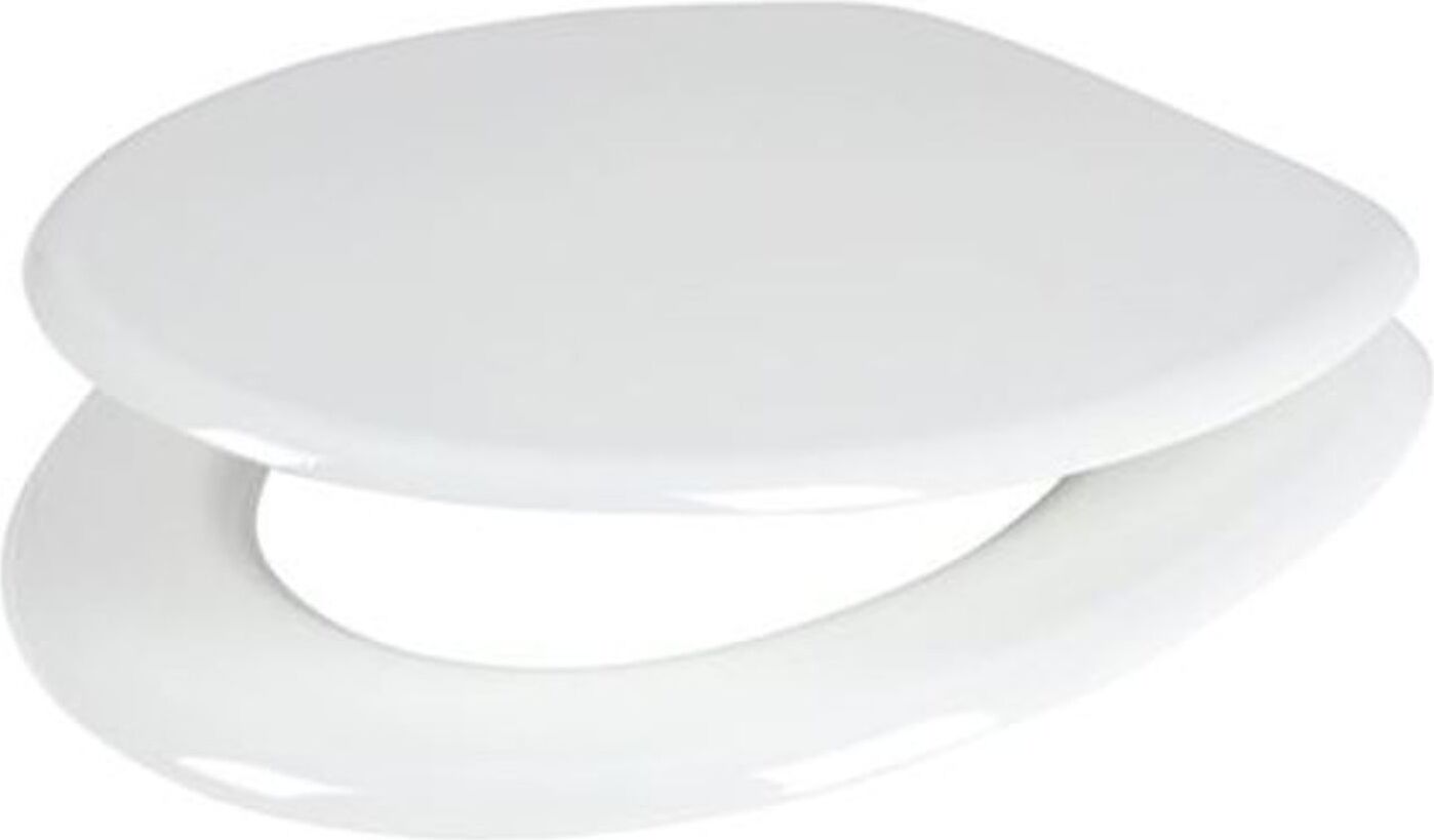 BURI WC-Sitz weiß Toilettendeckel Klodeckel Toilettensitz Klobrille MDF Brille Deckel 024da