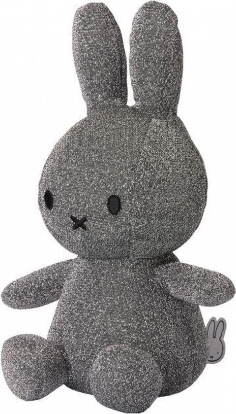 Nijntje Miffy Sitzendes Glitzerndes Silber 23 cm 24.182.191
