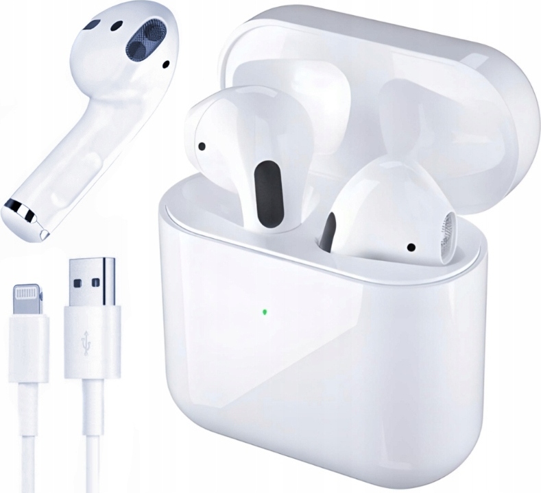 Bezdrôtové Bluetooth Kopfhörer Do Uší S Etui Powerbank Android Ios Weiss