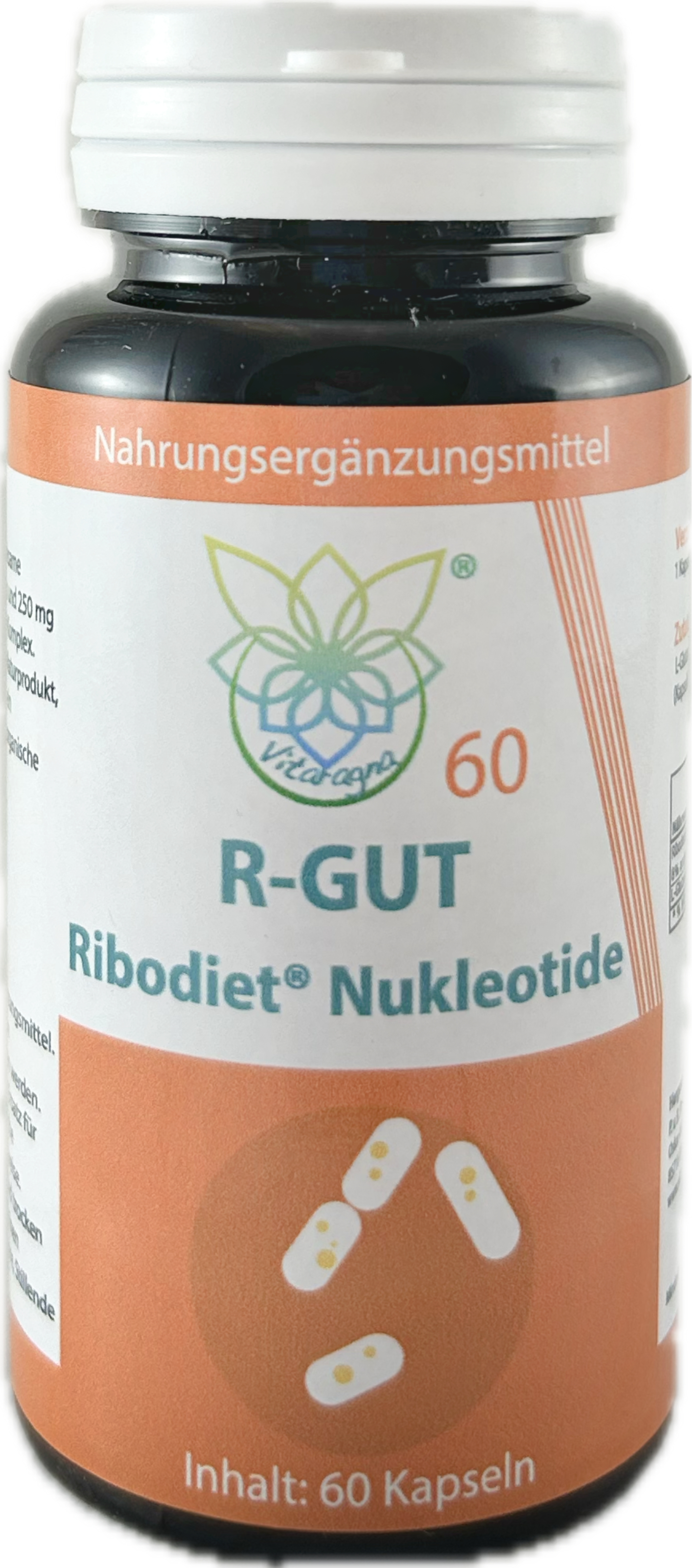 GbR Pawel M. Konefal/Birgit Konefal - Triccess GbR VITARAGNA® R-GUT Ribodiet® Nukleotide – 60 Kapseln – Mit L-Glutamin und Nukleotiden – Ohne Zusatzstoffe – 50g VIT-000092-2024