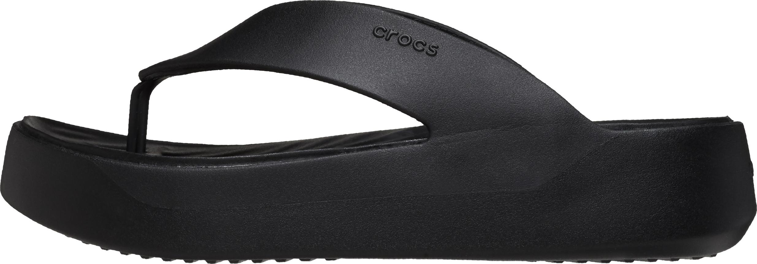 Crocs Getaway Platform Flip Sandalen zum Aufziehen 209410 - 001 Noir