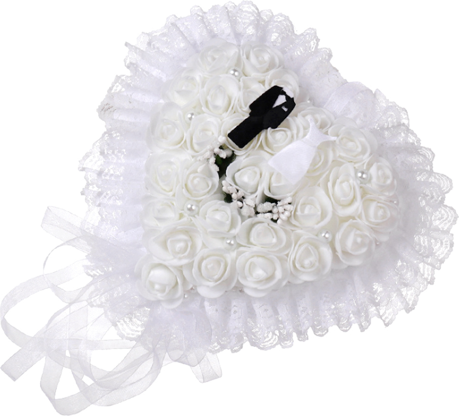Cocosity Ring-Halter,Herzform Ring-Halter,Ring-Box,Hochzeit Ring-Halter,Weiß Ring-Halter