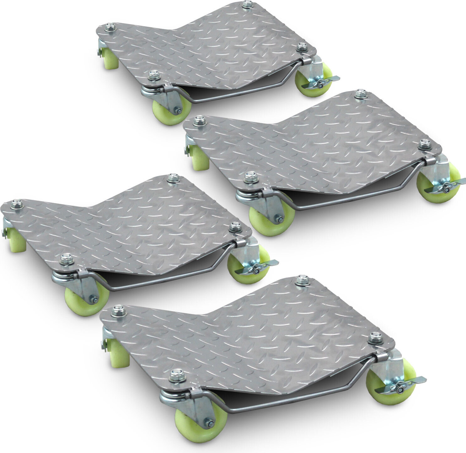 2 Paar Bituxx PKW Rangierhilfen Silber MS-19002