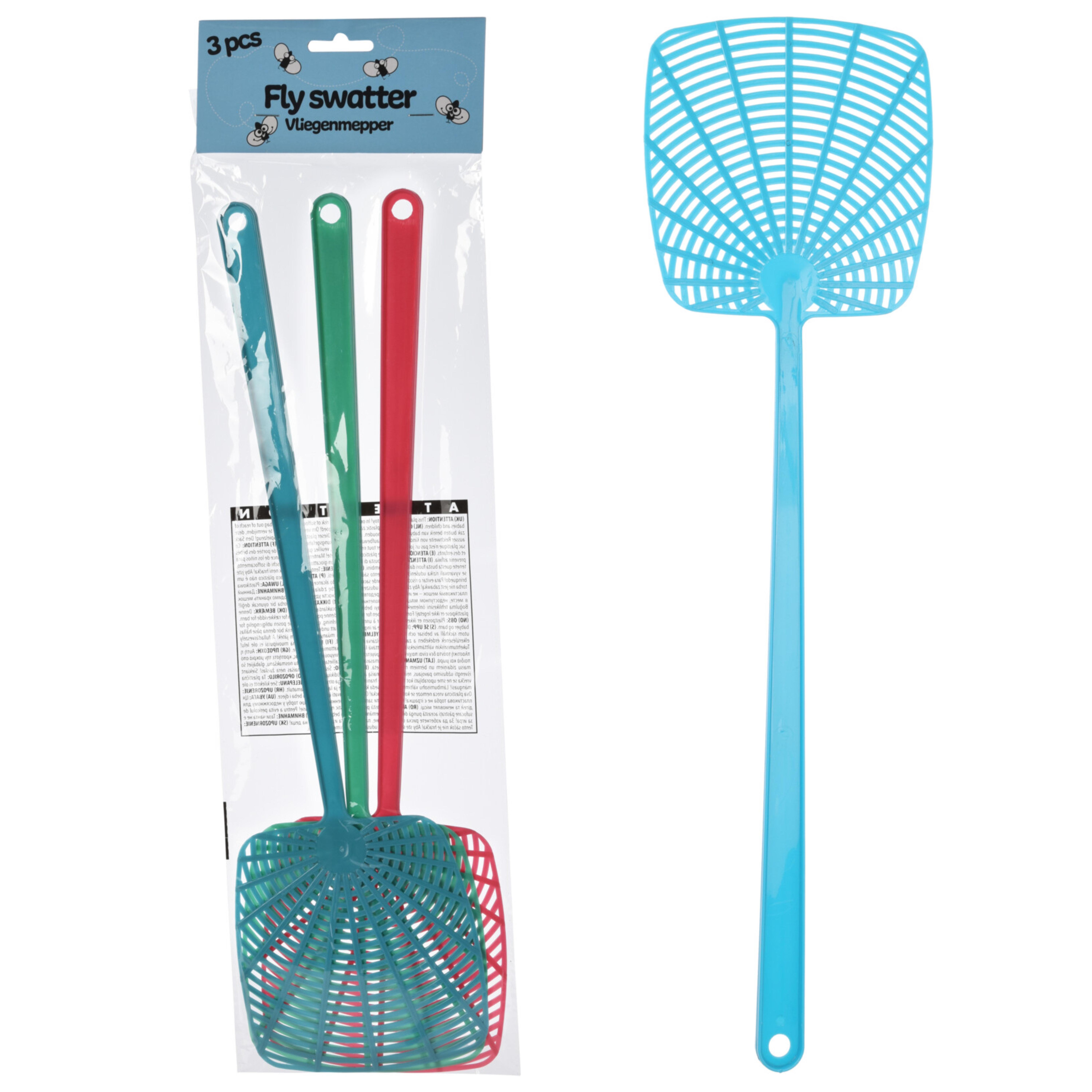 2 Scacciamosche XXL Telescopici 75 Cm – Manico Estensibile Per Mosche E Insetti – Acchiappamosche Efficace Per Casa E Giardino - 2