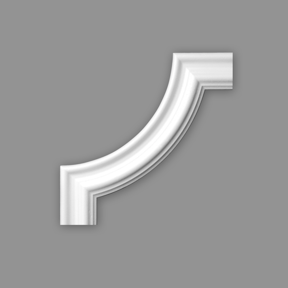 Sachex HOMESTAR Zierleiste Viertelbogen BI 60 (4 Stück), zu Zierleiste I 60, 16243