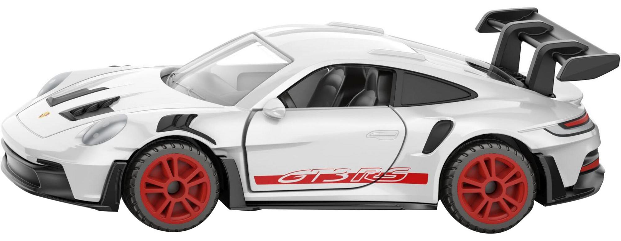 Solido Porsche 911 992 GT3 RS 2023 Diecast, Voiture de Course Moderne 911 avec Grand aileron arrière, aérodynamique détaillée et Jantes de Sport, Blanche avec des Accents Rouges, 1:43