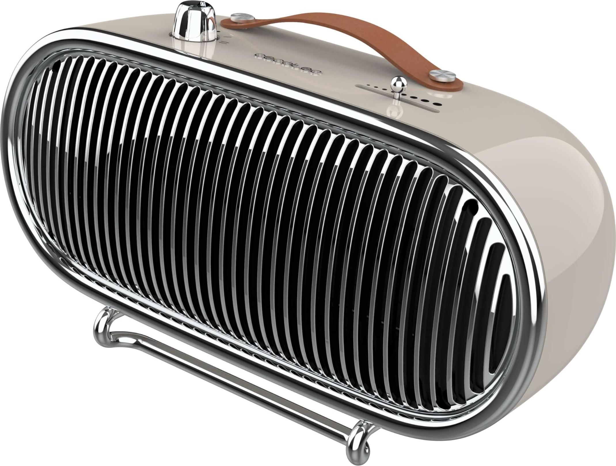 Cecotec Keramické vykurovacie teleso de Tabletop s nízkou spotrebou - ReadyWarm 1500 Ceramic Retro. 1500 W, retro dizajn, nastaviteľný termostat a 2 režimyBéžová | Retro štýl