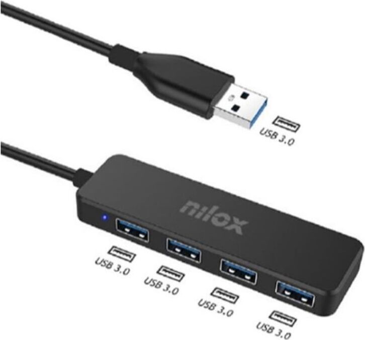 Nilox USB HUB 4 PORTE USB 3.0