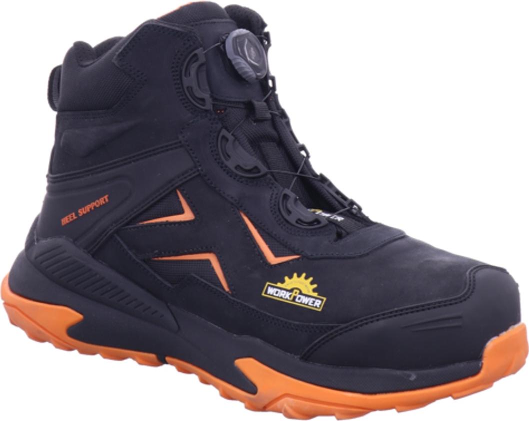 Scheibler WorkPower Rual-Tex Sicherheitsstiefel Apollo S3 9435 Gr. 40 schwarz/orange 9435/40