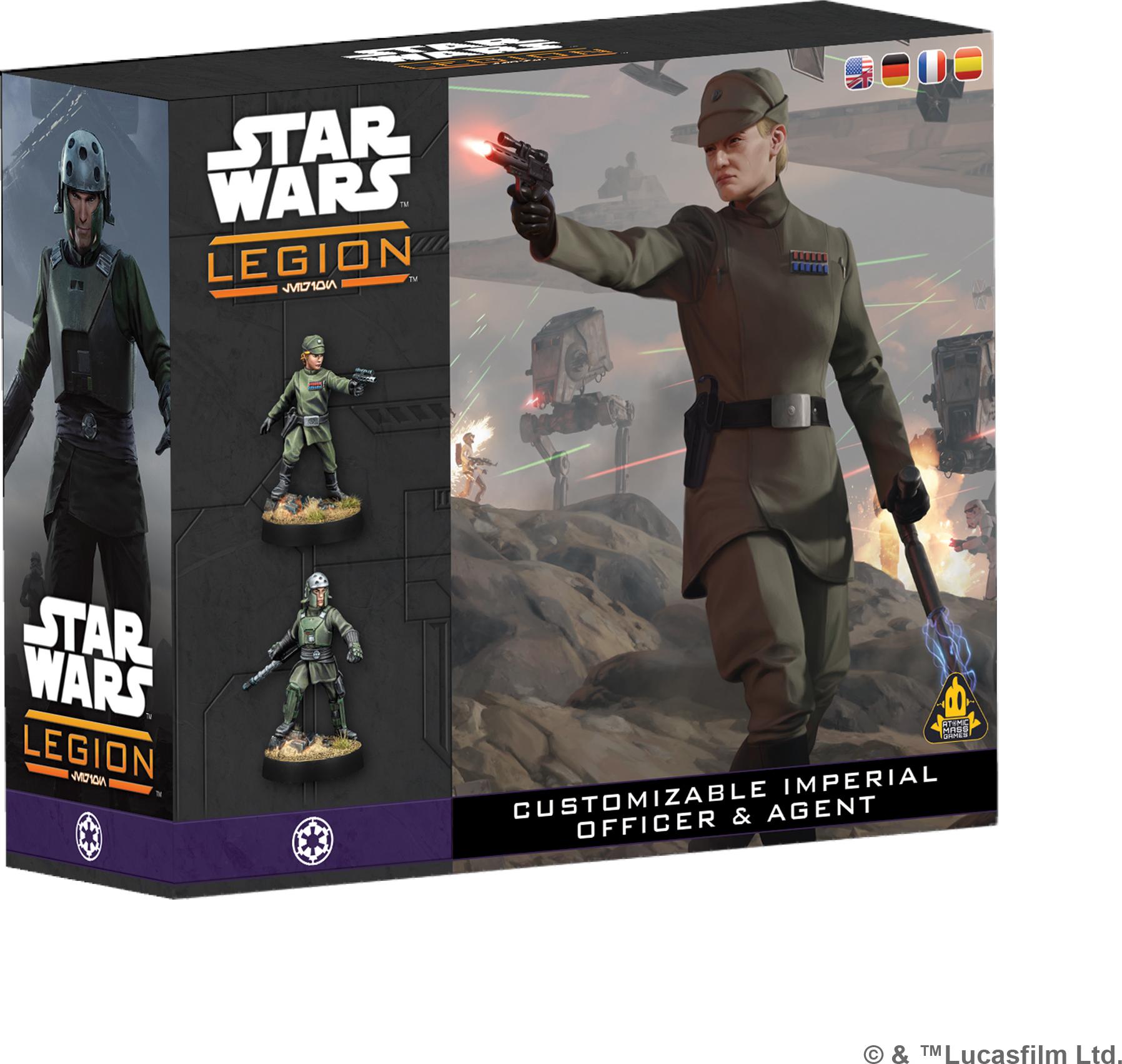 Atomic Mass Games Star Wars Legion Customizable Officer & Agent - Spiel-Zubehör - EN/FR/ES AMG-SWQ09
