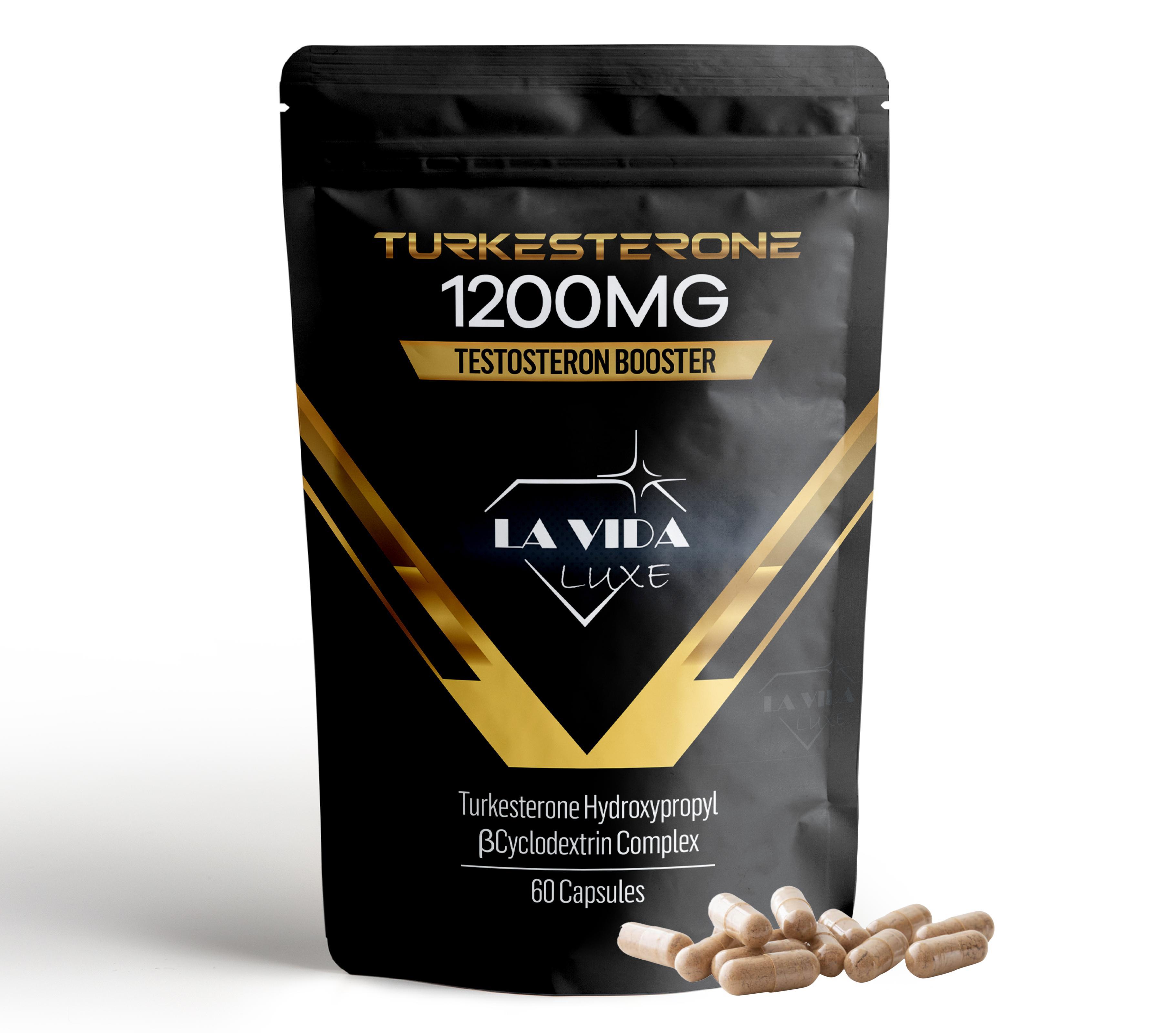 La Vida Luxe Turkesteron – 1200 mg – Ajuga Turkestanica - Hohe Dosierung – Extra stark LVL8720589777781