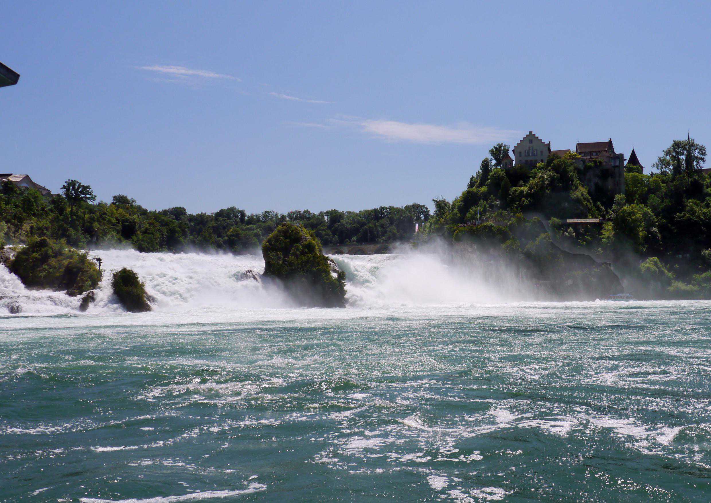 hansepuzzle 33306 - Rheinfall bei Schaffhausen Puzzle, 260 Teile, Natur, 41,0 x 28,0cm mit hochwertiger Aufbewahrung, Kartonbox & Beutel 23306
