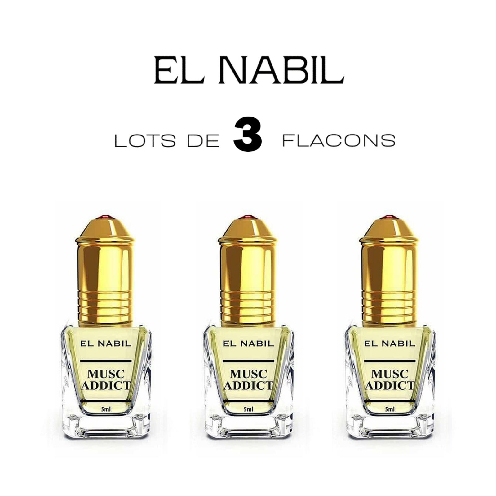 Musc Addict 3x5 ml parfumový extrakt bez alkoholu-El Nabil