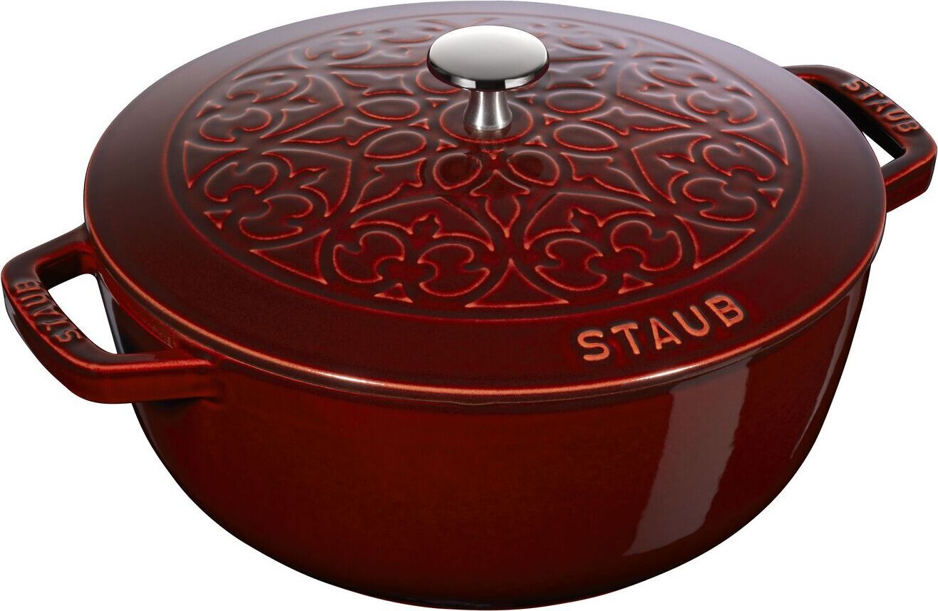 Staub La Marmite Lilie , 24 Cm Grenadine-Rot Rund Gusseisen Grenadine-Rot 40508-675-0