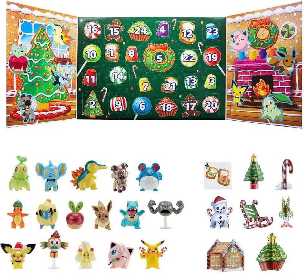 Pokemon Multi Adventný kalendár 24 kusov Pestrofarebné Pestrofarebné Jedna veľkosť