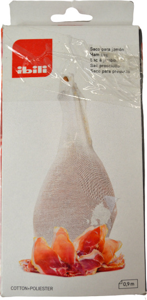 Unbekannt Schinken Sack 90 cm Schinkenhülle, Baumwolle, weiß Beutel für Schinken 777609