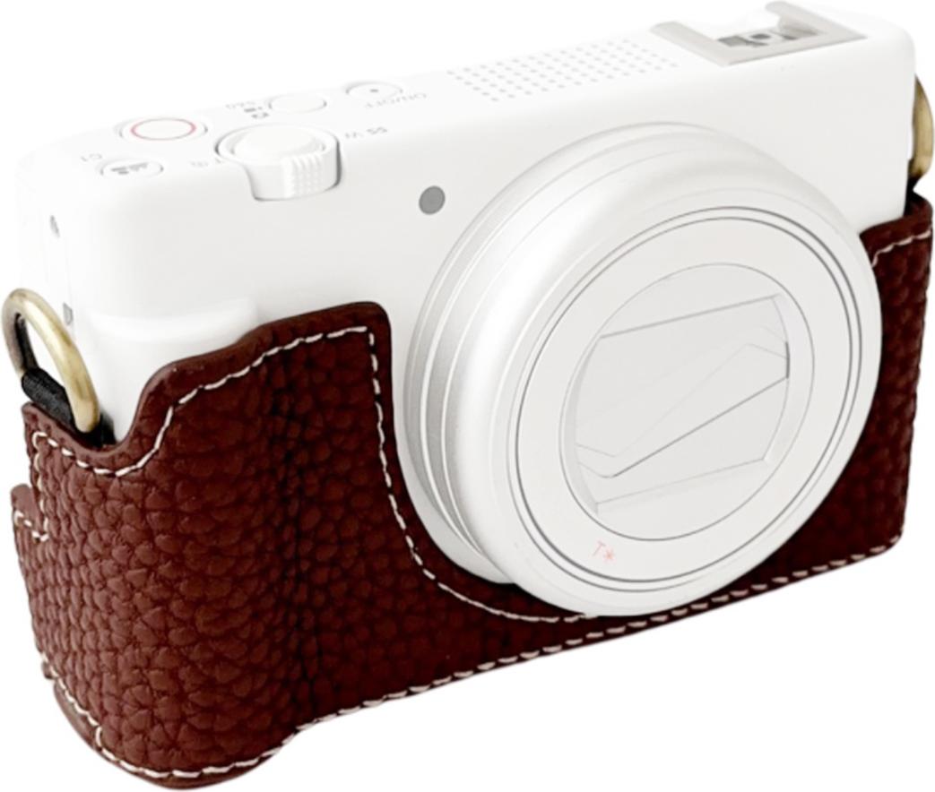 Prenosné ochranné puzdro na fotoaparát Retro štýl puzdra na fotoaparát Držiak na prenášanie tašky Otváracia spodná konštrukcia Náhrada pre fotoaparát Sony ZV-1F/ZV-1M2