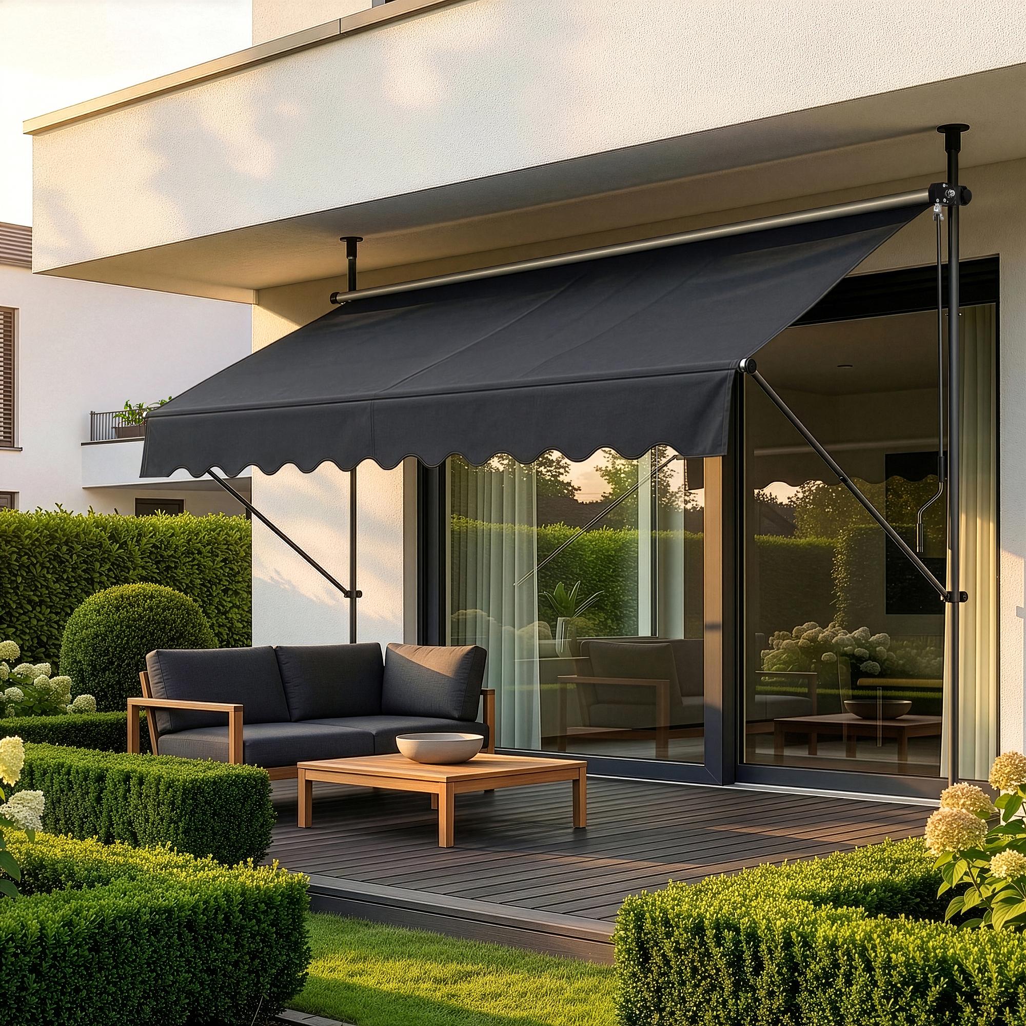 amazon elektrische markise SmartWings Senkrechtmarkise mit Solar Sonnenschutz 1%3%5% – SmartWings DE 10er Set Seilratsche Mit snow white Größe:R