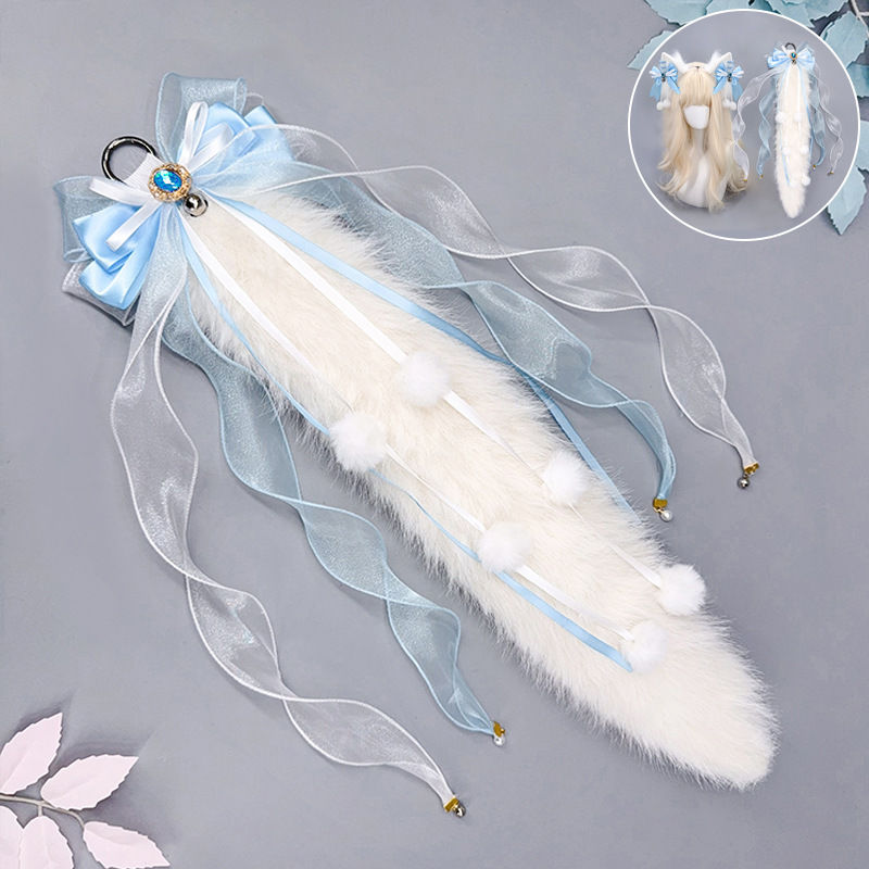 INF Plüschschwanz - Frühlingsboten Cosplay Requisite Weiß 375739