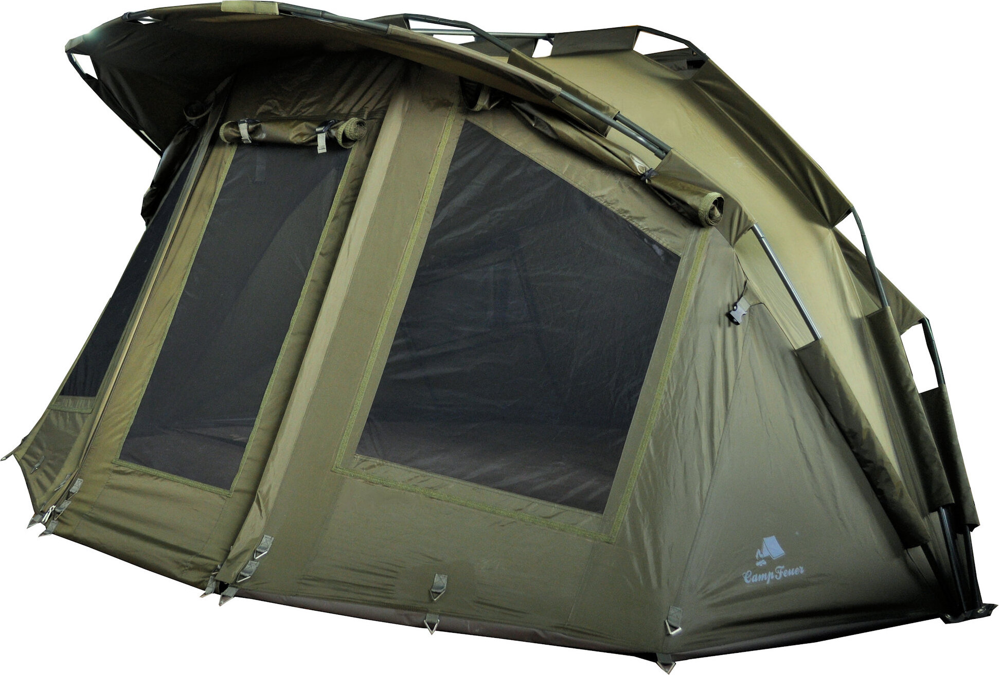 CampFeuer Angelzelt "Storm" | 2 Mann Karpfenzelt | Bivvy | 3.000 mm