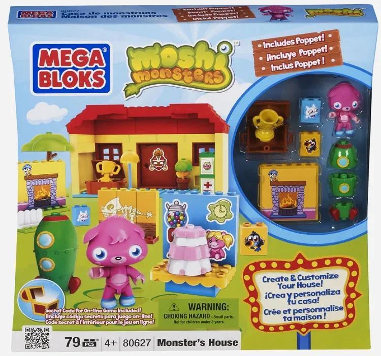 Mega Bloks Moshi Monster Bausatz mit 79 Teilen und einer Moshi Monster Figur 80627-VE4