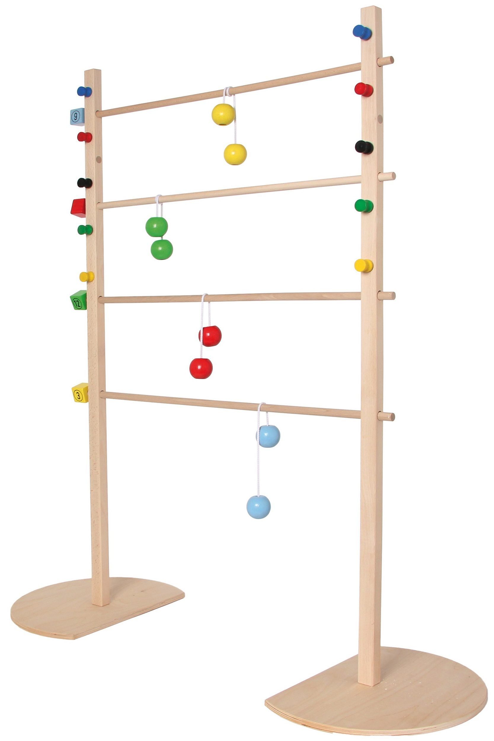 Nemmer Kombispiel - Limbo-Dance und Zielwerfen aus Holz 115 cm x 90 cm