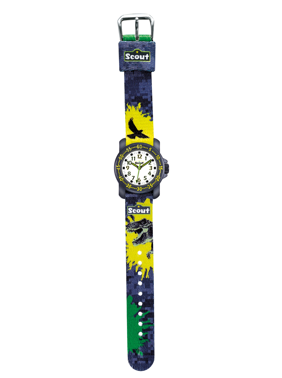 Scout Kinder Uhr Lernuhr Action Boys Dino 280376039