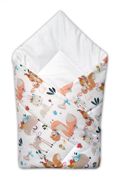 Baby Nellys Tragetuch Classic, Märchentiere - weiß 77888501