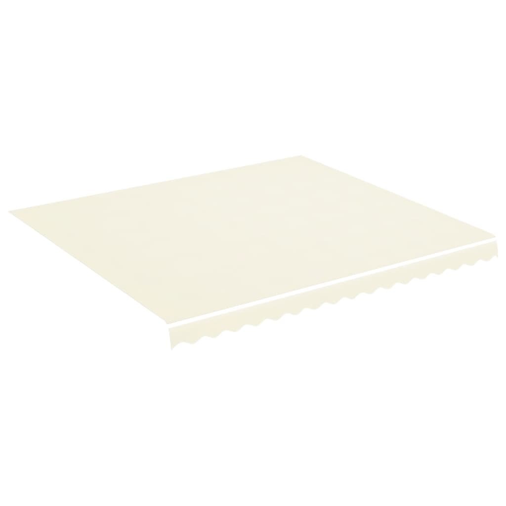 Telo di ricambio per tenda da sole Giallo e bianco 10 x 1.6 m vidaXL